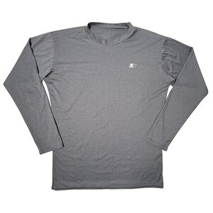 SOLD - 3/$15 🔴 Starter Athletic Gray Long Sleeve Fitted Workout Shirt